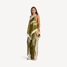 Women’s brush scratch pyjama pants in khaki