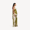 Women’s brush scratch scarf top in khaki Women’s brush scratch scarf top in khaki