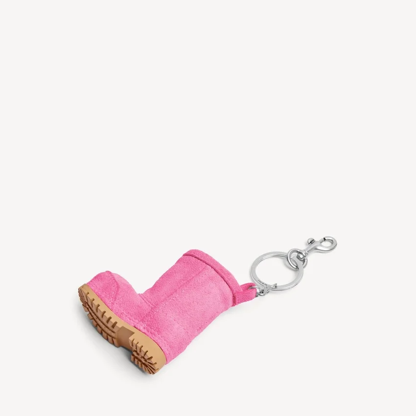 Women’s charm/keychain mini alaska boot in pink Women’s charm/keychain mini alaska boot in pink