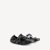 Women’s city ballerina in black/silver