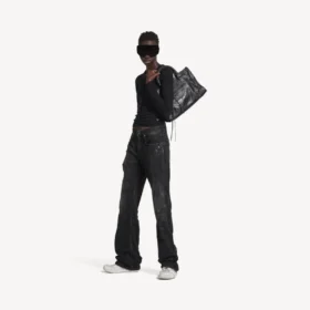 Women’s city straight pants in black