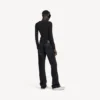 Women’s city straight pants in black