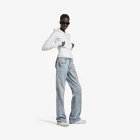Women’s city straight pants in light blue