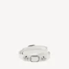 Women’s city triple bracelet in optic white/shiny silver