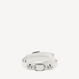 Women’s city triple bracelet in optic white/shiny silver