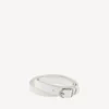 Women’s city triple bracelet in optic white/shiny silver
