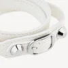 Women’s city triple bracelet in optic white/shiny silver