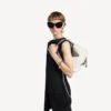 Women’s clicca shoulder bag medium in white snow