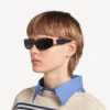 Women’s cosmo rectangle sunglasses in black Women’s cosmo rectangle sunglasses in black