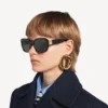 Women’s cosmo square af sunglasses in black