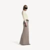 Women’s crewneck sweater in cream