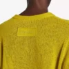 Women’s cropped crewneck in dark yellow