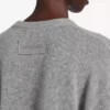 Women’s cropped crewneck in heather grey