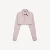 Women’s cropped shirt in dusty pink Women’s cropped shirt in dusty pink