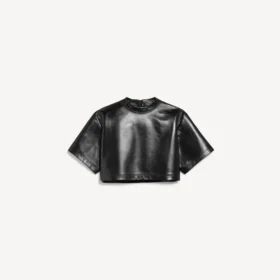Women’s cropped t-shirt in black