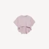 Women’s cropped train top in dusty pink Women’s cropped train top in dusty pink