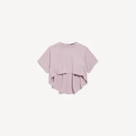 Women’s cropped train top in dusty pink