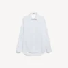 Women’s draped back shirt in white Women’s draped back shirt in white