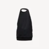 Women’s draped top in black