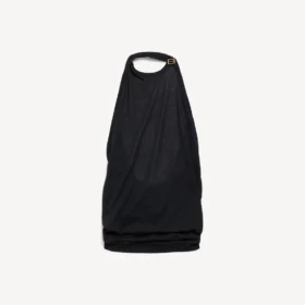 Women’s draped top in black