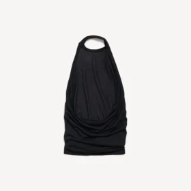 Women’s draped top in black
