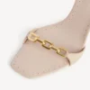 Women’s duchesse sandal in nude Women’s duchesse sandal in nude