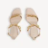 Women’s duchesse sandal in nude Women’s duchesse sandal in nude
