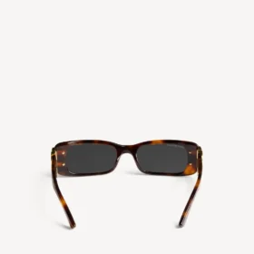 Women’s dynasty rectangle sunglasses in mid havana