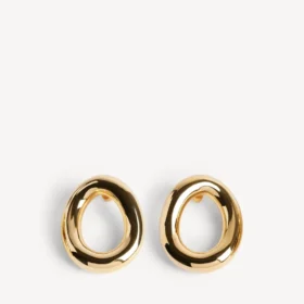 Women’s eisa ellipse earrings in shiny gold Women’s eisa ellipse earrings in shiny gold