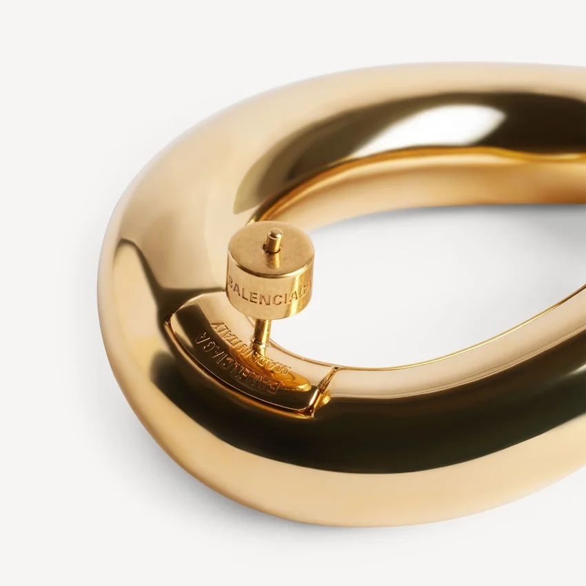 Women’s eisa ellipse earrings in shiny gold Women’s eisa ellipse earrings in shiny gold