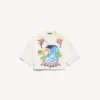 Women’s extreme tie dye bowling shirt in white/yellow Women’s extreme tie dye bowling shirt in white/yellow