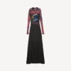 Women’s extreme tie dye long sleeve dress in black Women’s extreme tie dye long sleeve dress in black