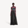 Women’s extreme tie dye long sleeve dress in black Women’s extreme tie dye long sleeve dress in black