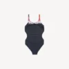 Women’s extreme tie dye swimsuit in black Women’s extreme tie dye swimsuit in black