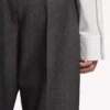 Women’s fitted tailored pants in dark navy
