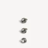 Women’s gala earrings set in dark gold/crystal