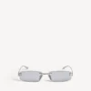 Women’s gossip rectangle m sunglasses in silver Women’s gossip rectangle m sunglasses in silver