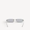 Women’s gossip rectangle m sunglasses in silver Women’s gossip rectangle m sunglasses in silver