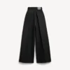 Women’s high-waist pants in black