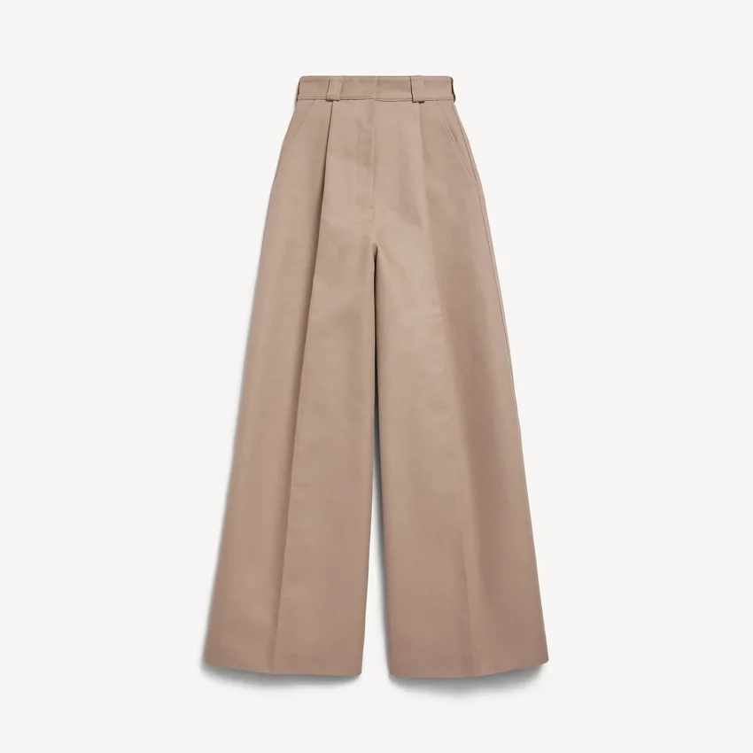 Women’s high-waist pants in dune Women’s high-waist pants in dune