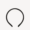 Women’s holli flat headband in black/shiny silver