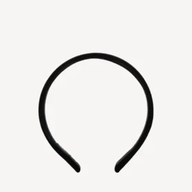 Women’s holli flat headband in black/shiny silver