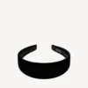 Women’s holli flat headband in black/shiny silver