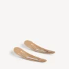 Women’s holli xxl snap clip set 2 in beige/shiny silver
