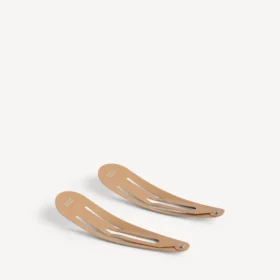 Women’s holli xxl snap clip set 2 in beige/shiny silver