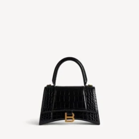 Women’s hourglass handbag small in black