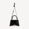 Women’s hourglass handbag small in black