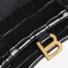 Women’s hourglass handbag small in black