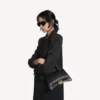Women’s hourglass handbag small in black