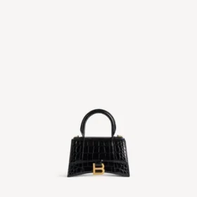 Women’s hourglass handbag xs in black